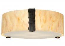 2nd Avenue Designs White 112545 - 24" Wide Cilindro Bartel Flushmount