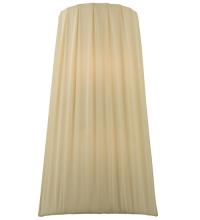 2nd Avenue Designs White 119129 - 9" Wide Channell Tapered & Pleated Wall Sconce