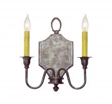 2nd Avenue Designs White 120830 - 12" Wide Paquita 2 Light Wall Sconce