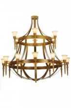 2nd Avenue Designs White 138241 - 72"W Lubovich 18 LT Two Tier Chandelier
