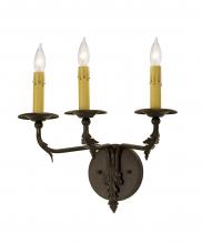 2nd Avenue Designs White 146496 - 14" Wide Sergius 3 Light Wall Sconce