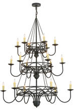 2nd Avenue Designs White 155776 - 48"W Polonella 18 LT Three Tier Chandelier