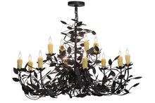 2nd Avenue Designs White 157544 - 42" Wide Pear Leaf 12 Light Chandelier