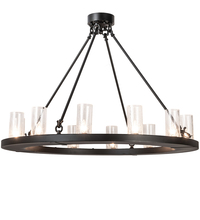 2nd Avenue Designs White 210263 - 42" Wide Loxley 12 Light Semi-Flushmount