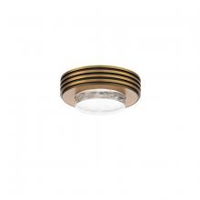Schonbek Beyond BFM82408-BK - Zircle 8in 120/277V LED Flush Mount in Black with Optic Haze Quartz