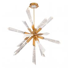 Schonbek Beyond BPD31248-AB - Solitude 48in 120-277V Pendant in Aged Brass with Optic Haze Quartz