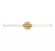 Lib & Co. US 12079-07 - Volterra, 2 Light LED Wall Mount, Plated Brushed Gold
