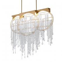 Schonbek Forever SJ1948-22R - Fantasia 48in LED 3000K/3500K/4000K 120V-277V Linear Pendant in Heirloom Gold with Clear Radiance