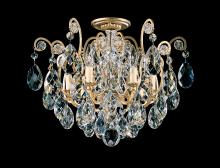 Schonbek 1870 3784-76 - Renaissance 6 Light 120V Semi-Flush Mount in Heirloom Bronze with Heritage Handcut Crystal