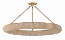 Crystorama OAK-7538-SG_CEILING - Oakley 8 Light Soft Gold Semi Flush Mount